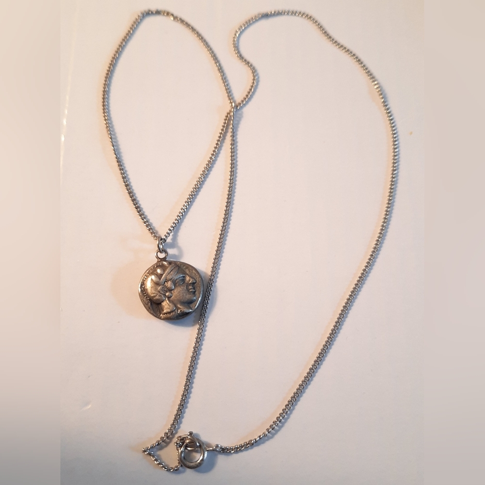 Sterling Silver Coin And Chain - Picture 11 of 15